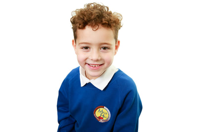 School photograph of pupil headshot